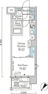 東京都北区赤羽1【マンション】の間取り