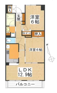 グランドール泉中央III【2階】の間取り