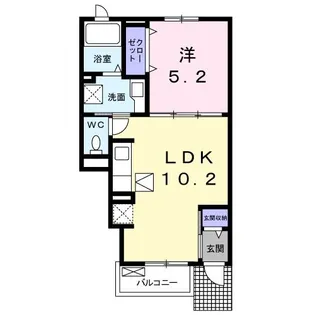 ヒルサイドテラス【1階】の間取り