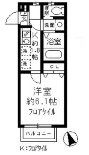 KI コンフォート【2階】の間取り