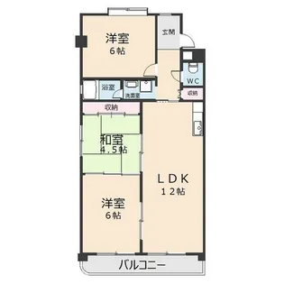 ハイライフメイユウ【4階】の間取り