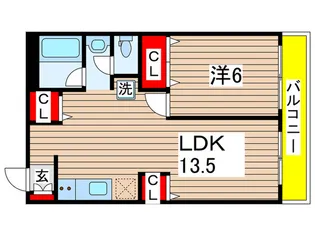 ロアジス長洲【3階】の間取り