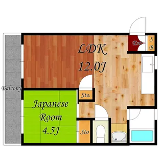 アリタビル【6階】の間取り
