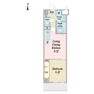 VORT中村IIresidence【1階】の間取り