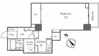 リバーシティ21新川【18階】の間取り