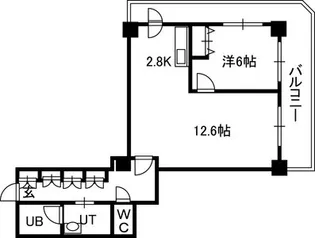 PRIME URBAN札幌 RIVER FRONT【19階】の間取り