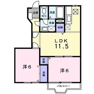 キャンディ ポップC【1階】の間取り