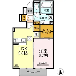 パストラル C【1階】の間取り