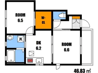 ウィングス緑井 E棟【1階】の間取り