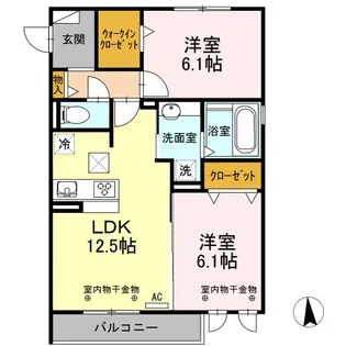 ルーセント【1階】の間取り