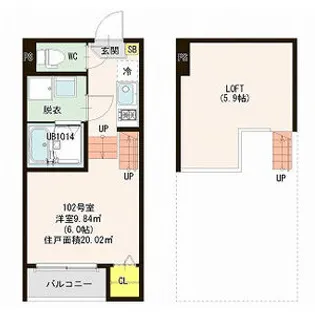 リベルテ東照宮【1階】の間取り