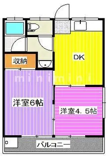 コーポトヨオカ【2階】の間取り