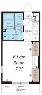 リブリ・ジュネス聖【1階】の間取り