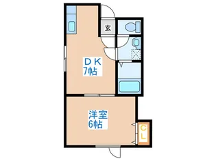 パルテ-ル発寒【2階】の間取り