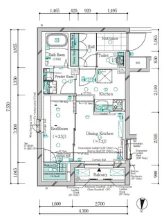 ガリシア千鳥町II【2階】の間取り