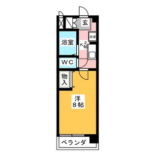 ヴィラグランデII【1階】の間取り