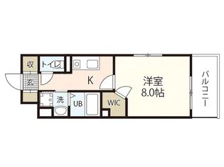 Shangri-La安東【1階】の間取り