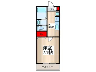 コンフィール浦和美園【2階】の間取り