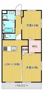 サンシャイン帯山【2階】の間取り