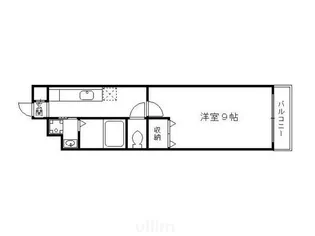 ヒーリングコート御所西【1階】の間取り