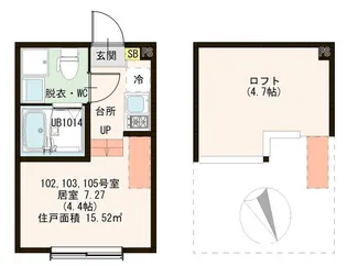 ハーモニーテラスお花茶屋【1階】の間取り