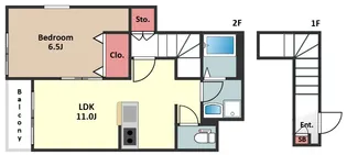 OREI-JON【2階】の間取り
