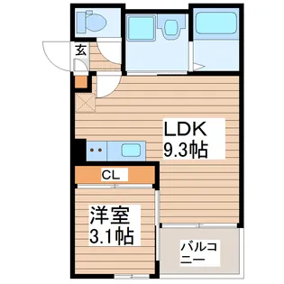 REGALEST八乙女【2階】の間取り