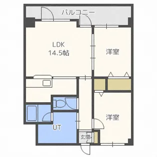メープル川沿【9階】の間取り