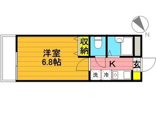 エルグランデ立川【1階】の間取り