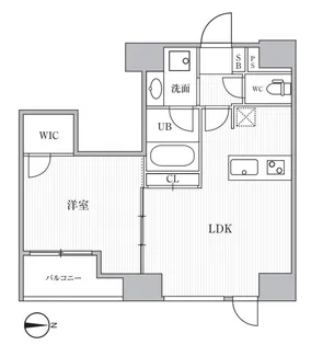 CAVANA+SHINTOMICHO【11階】の間取り