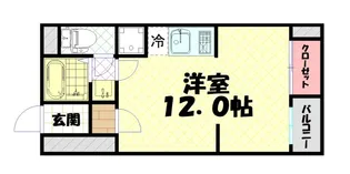 ラムール難波南【6階】の間取り