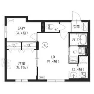 新築)ラグジースペース本郷通南【1階】の間取り