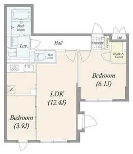 GRAN PASEO目黒花房山【5階】の間取り