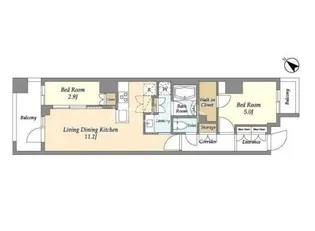 グランカーサ瑞江【2階】の間取り