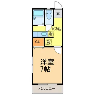 サンライズWATANABE【2階】の間取り