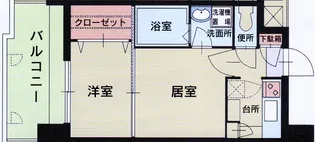 エステートモア薬院ジョイ【10階】の間取り