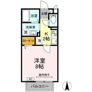 パセオティグル B【1階】の間取り