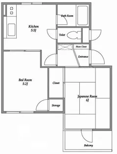 エレガン学芸大学【2階】の間取り