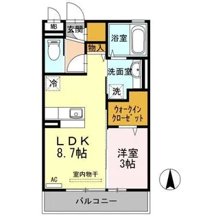 Re・EARTHの杜 もり【3階】の間取り