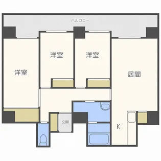 カーサ・エルモーサ【6階】の間取り