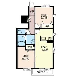 アトリエール II【1階】の間取り