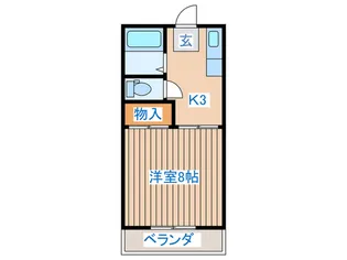 プレーンハイツ【2階】の間取り