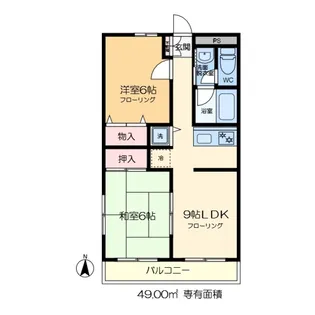 エレメント新小岩【2階】の間取り