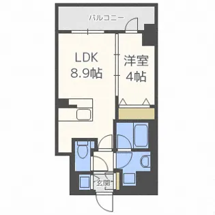 バロンドール【7階】の間取り
