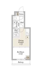 KDXレジデンス池袋要町【4階】の間取り