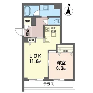 リネア【1階】の間取り
