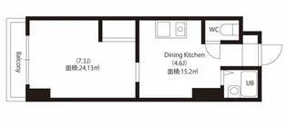 ホリホックイン人宿【3階】の間取り