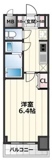 S-RESIDENCE江坂【8階】の間取り
