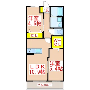 Casa Luce【2階】の間取り