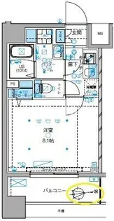 GENOVIA大島駅Sky garden【7階】の間取り